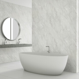 Revestimiento SPC Artic Grey efecto mármol claro para interior